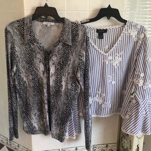Two Karen Kane shirts